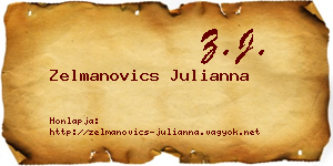 Zelmanovics Julianna névjegykártya